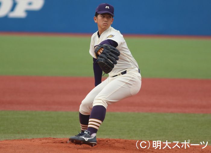 ルーキー特集 ３ 直球を武器にエースの座へ 長野の努力家右腕 髙橋聖人 明大スポーツ新聞部