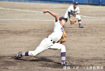 エース 服部が法大打線を止められず 連敗喫する 東京六大学秋季リーグ戦 明大スポーツ新聞部