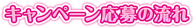 キャンペーン応募の流れ