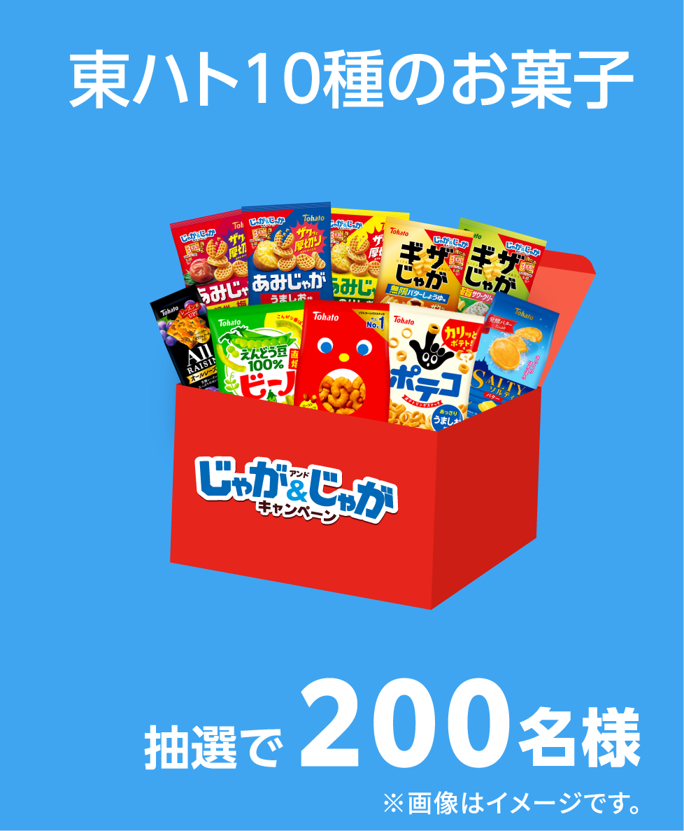 東ハト10種のお菓子 抽選で200名様