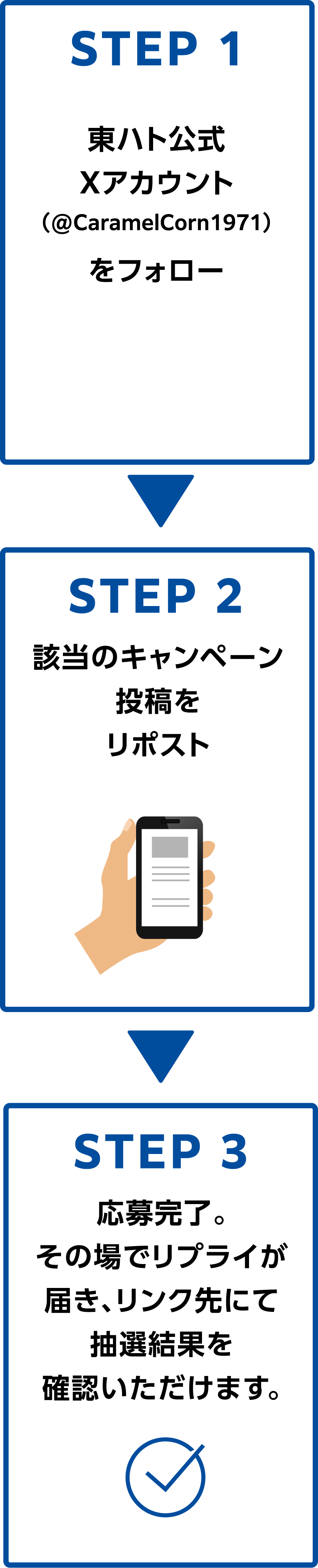 応募方法 3ステップ