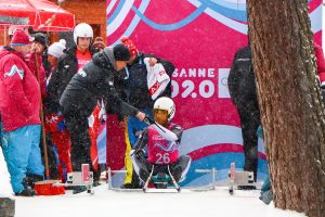 教練雪橇助威 楊仕勛勇闖冬青奧
