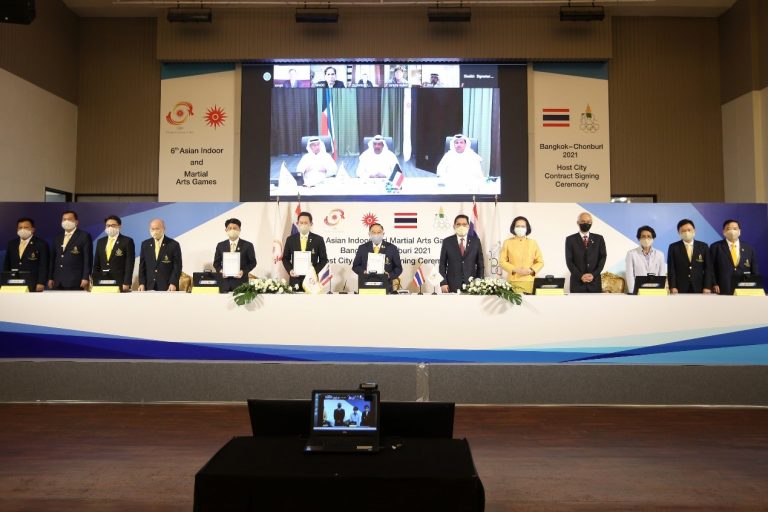 亞洲奧林匹克理事會（OCA） 與泰國簽署了「2021 年第 6 屆亞洲室內暨武藝運動會」（AIMAG）的主辦城市合約