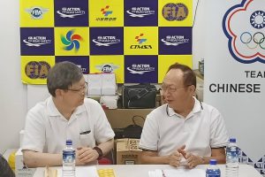 強棒出擊–陳國儀顧問24日前往中華賽車會 宣導奧會模式、兩岸體育交流規範獲得滿堂彩