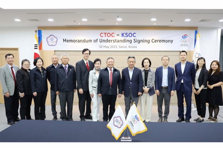 中華奧會與韓國奧會簽署雙邊合作交流備忘錄