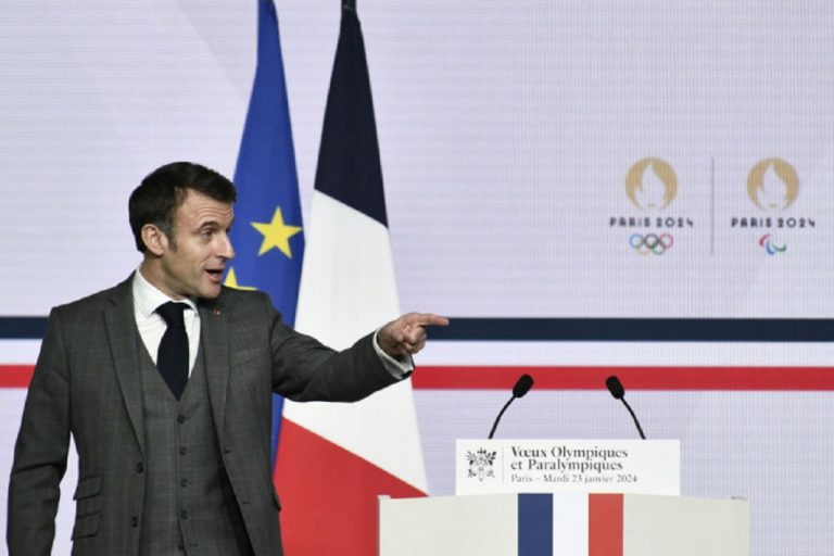 法國總統 Emmanuel Macron 呼籲俄羅斯在奧運期間停火