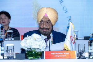 亞洲奧林匹克理事會（OCA）代理主席 Raja Randhir Singh 主持第 43 屆曼谷會員大會開幕