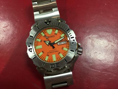 セイコー SEIKO ダイバー オレンジモンスター 7S26-0350