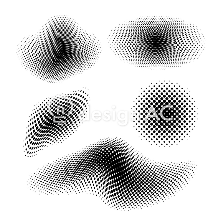 Dot brush, ZIP Dot brush, gradation, monochrome, strange, ZIP