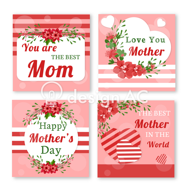 Mother's Day card, ZIP Mother's Day card, design, fashionable, heart, ZIP