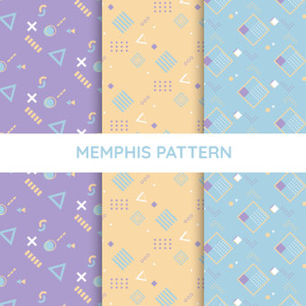 Memphis pattern, aqua, purple, orange, ZIP