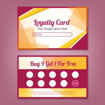 Royalty Card, point card, design, royalty card, ZIP