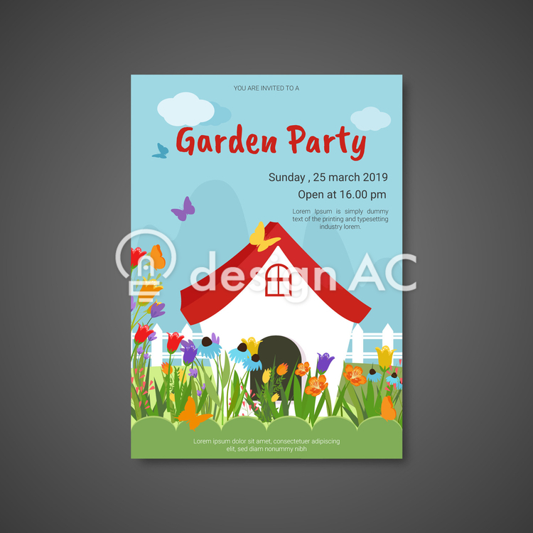 Poster garden party