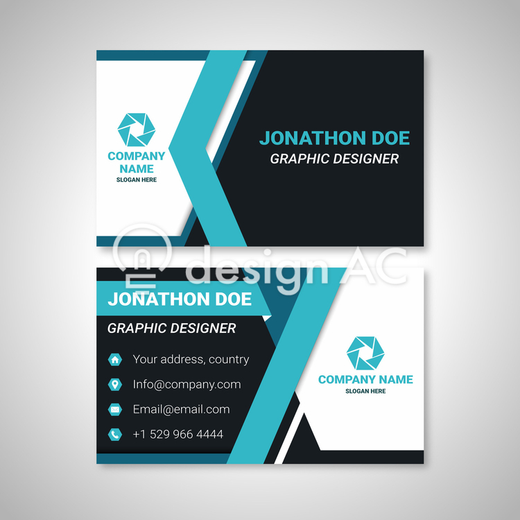 Business Card, ZIP Business Card, side, black, simple, ZIP