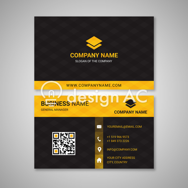 Business Card, ZIP Business Card, side, black, simple, ZIP