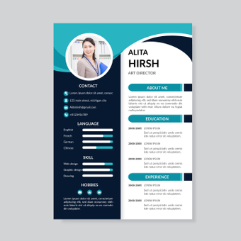 Resume, template, business, resume, ZIP