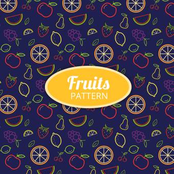 Fruit pattern, colorful, design, cute, ZIP