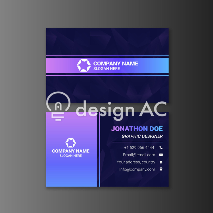 Business Card, ZIP Business Card, side, black, simple, ZIP