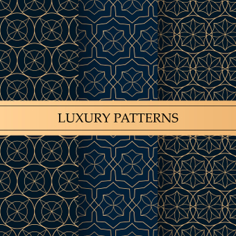 Luxury pattern, fashionable, elegant, navy, ZIP