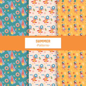 Summer pattern, summer, summer pattern, the beach, ZIP