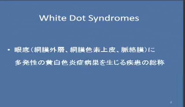 これだけは知っておきたいWhite Dot Syndromesの診断とマネージメント