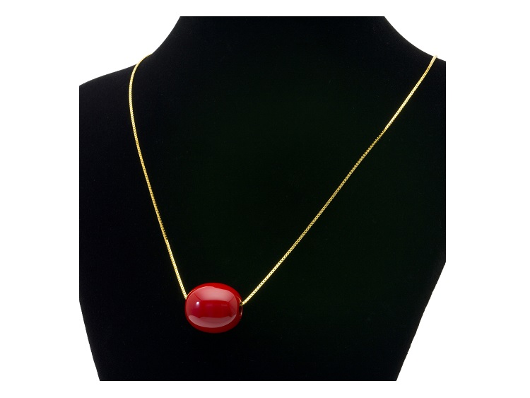 奥行きのある漆の艶やかさが首元を彩る 坂本これくしょん ペンダント 森の実 朱色 奥行きのある漆の艶やかさが首元を彩る 坂本これくしょん ペンダント 森の実 朱色