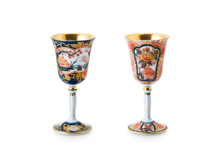 伝統美を凝縮したワインカップ【賞美堂本店】其泉「古伊万里」ワイン