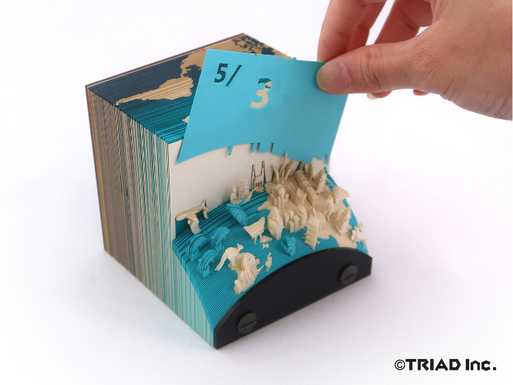 世界中の観光名所をモチーフにした創作型カレンダー OMOSHIROI