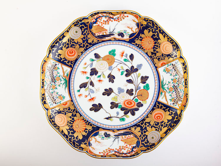 食卓の芸術品。有田焼 其泉 尾形光琳写し 和皿5枚 美品 食卓の芸術品。有田焼 其泉 尾形光琳写し 和皿5枚 美品