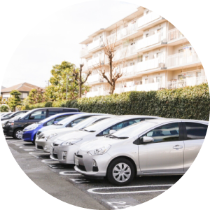 マンション駐車場 写真