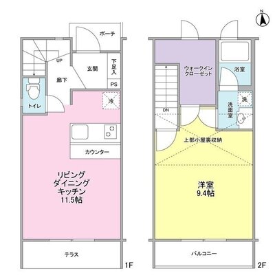 アヴェニール上北沢の間取り