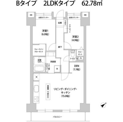 アウルコート南池袋の間取り