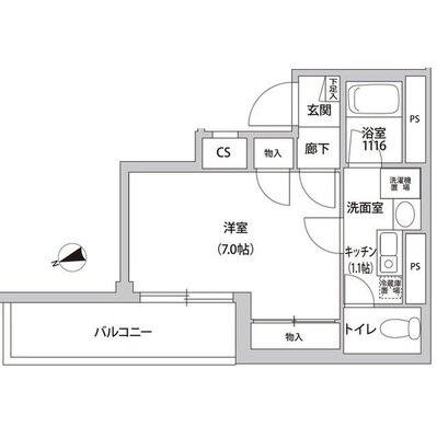 コンフォート東麻布の間取り
