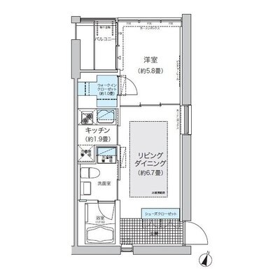 ガーデニエール砧ウエストの間取り