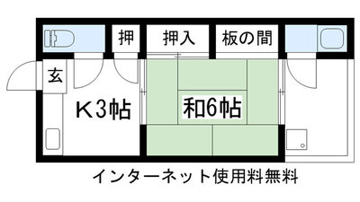 西野荘の間取り