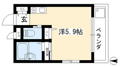 モデラート丸太町の間取り