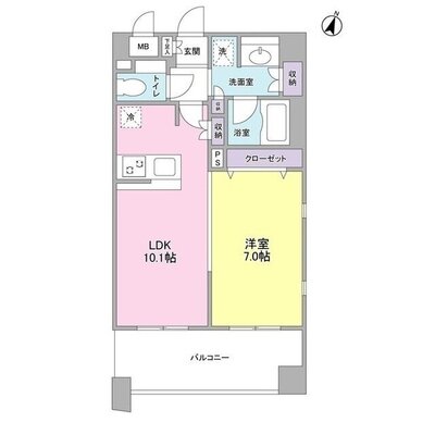 ボヌール都立大学参番館の間取り