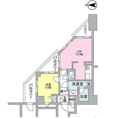 ラフィーネデュオの間取り