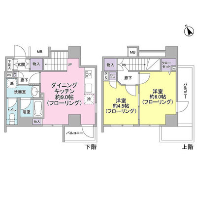 パートナーシップアパートメントの間取り
