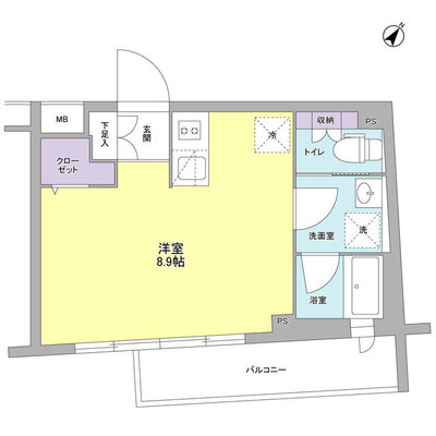 スタイリオ中延ⅡWESTの間取り
