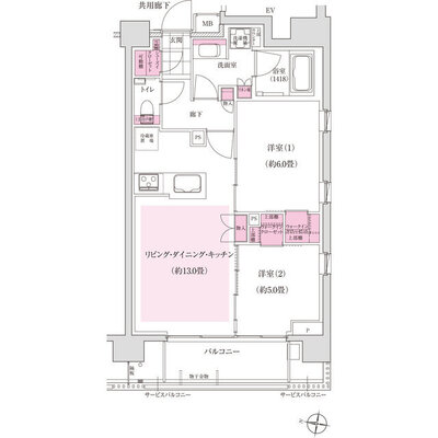 ディームス東陽町の間取り