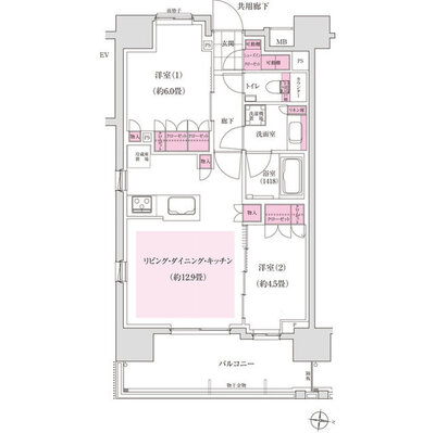 ディームス木場の間取り