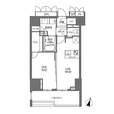 HAMACHO APARTMENTSの間取り
