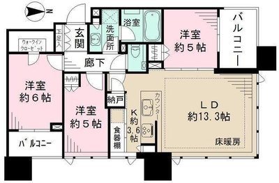 北柏グレースマンションＢの間取り