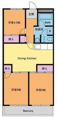 サムマンションズ北野の間取り