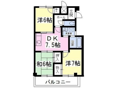 上大久保ハイムの間取り