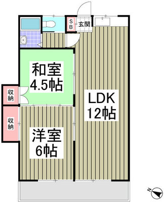 カームハイツ 東大和の間取り