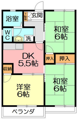 ハイツ松村の間取り