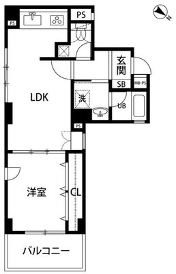 ルクレ日本橋蛎殻町の間取り