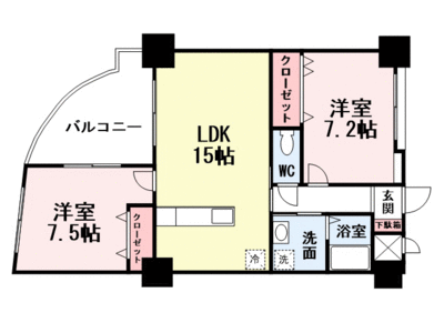 サンシャイン妙見表参道の間取り